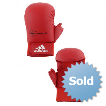 adidas WKF Karatehandschoen Met Duim Rood ADI661-23R