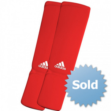 adidas Elastische Scheen/wreefbeschermers Rood ADIBP08R