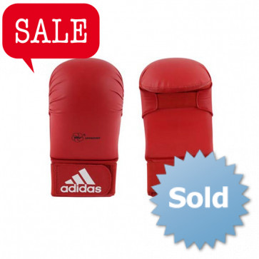 adidas WKF Karatehandschoen Zonder Duim Rood ADI661-22R